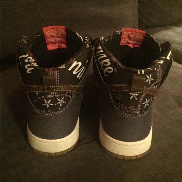 SOLD Mens size 10.5 Nike Dunk Comfort Denim - Picture 6 of 8